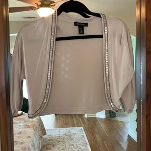 Cream colored shrug
